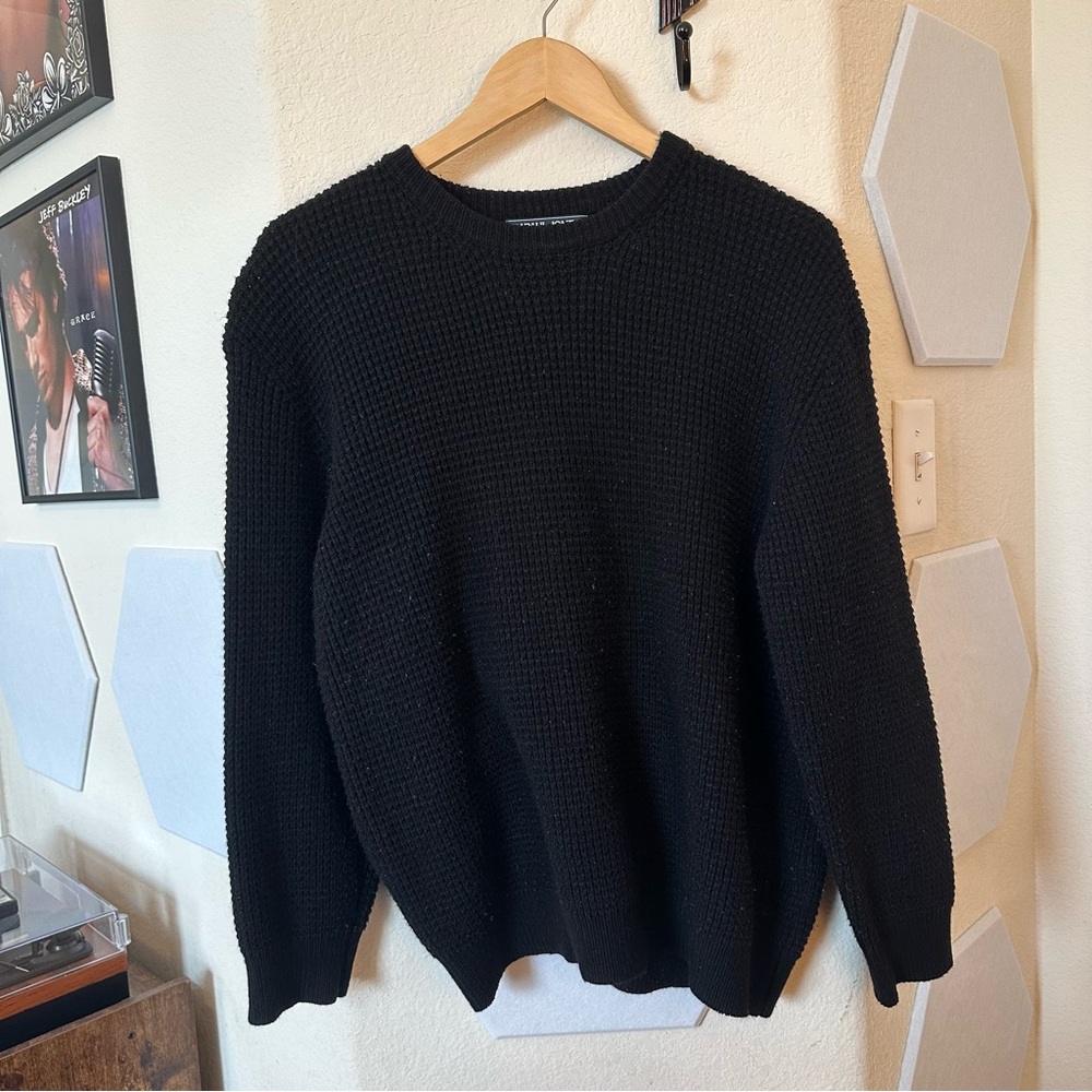 Men's M Vintage Black Knit Sweater